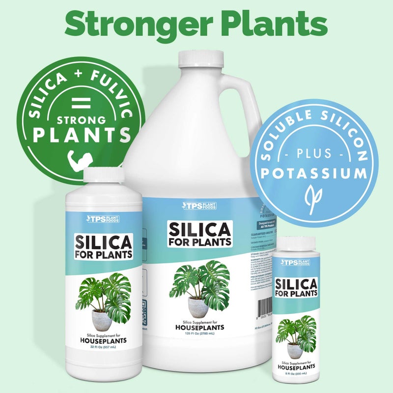 TPS NUTRIENTS السيليكا للنباتات المنزلية، طعام نباتي من السيليكون السائل للسيقان القوية والأوراق الصحية، سماد نباتي سائل 8 أونصة (250 مل) - Image 2